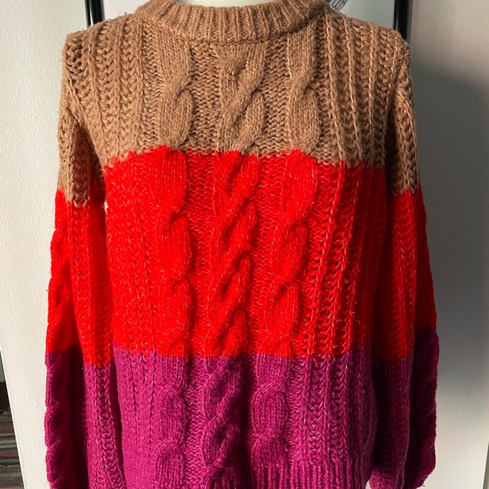 Color block sweater